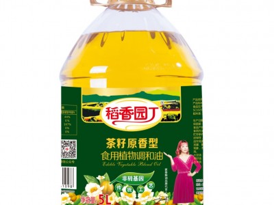 稻香园丁茶籽原香型食用植物协调油5L图1